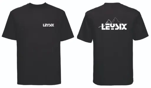 Mountain black T-shirt - Leysix